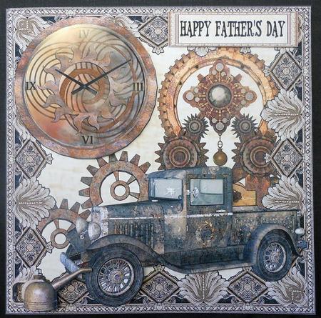 8 Inch Card Kit - Old Brown Truck by Michelle Chivers