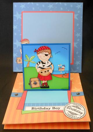 3D Pirate Joze Pull N Slide Kit with 3D Decoupage by Michelle Chivers