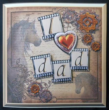 Vintage - I Love Dad by Michelle Chivers