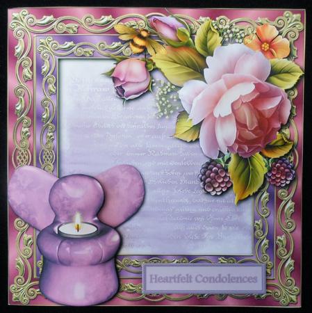 Angel of Light - Candle & Roses - Lilac by Michelle Chivers