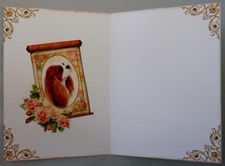 Cavalier King Charles Blank Insert by Michelle Chivers