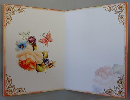Butterflies, Bees & Roses Blank Insert by Michelle Chivers