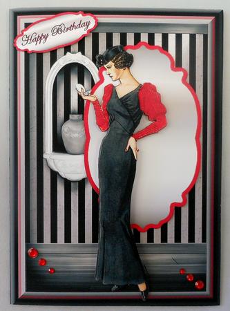 Elegant Red N Black by Michelle Chivers