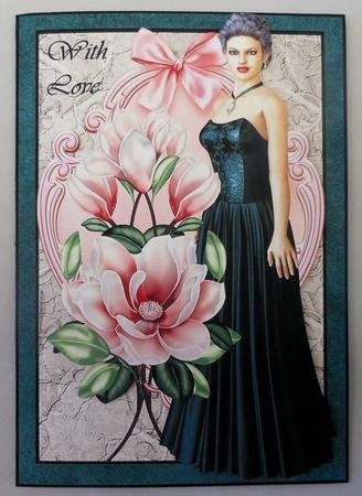 Lady and Magnolias by Michelle Chivers