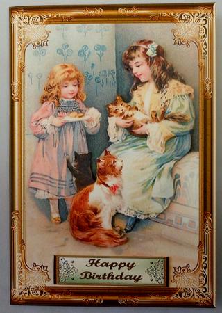 You Are So Cute Decoupage Card Front by Michelle Chivers