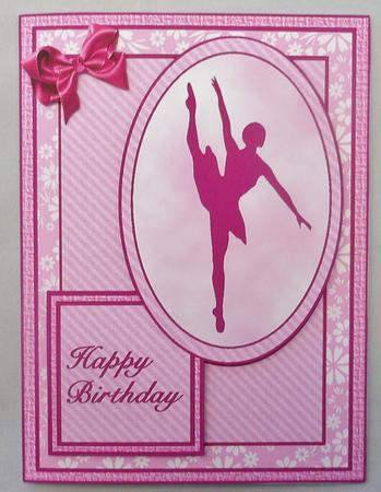Pink Ballet Quick Card by Michelle Chivers