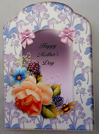 English Roses Scalloped Top Mothers Day Quick Card by Michelle Chivers