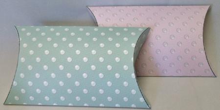 Set of Eight Pearly Pillow Gift Boxes by Michelle Chivers
