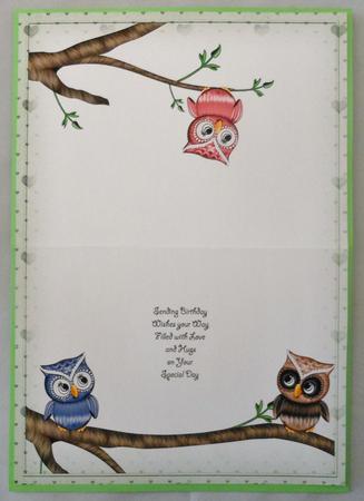 I`ll Always Look Up Twoo You Birthday Insert by Michelle Chivers