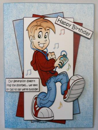 The Teen Boy and His Texts Quick Card by Michelle Chivers