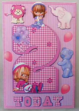 Little Girl Two Today by Michelle Chivers