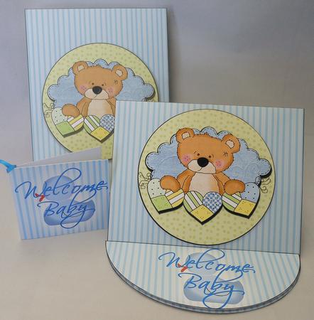 Bow Front Easel Kit - Sweet Stuffins Boy by Michelle Chivers