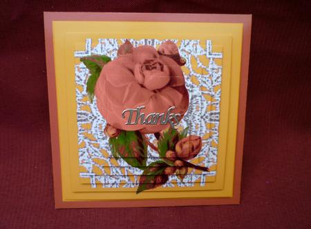Pink Florals on Lace by Michelle Chivers
