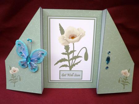 Reverse-fold White Poppy by Michelle Chivers