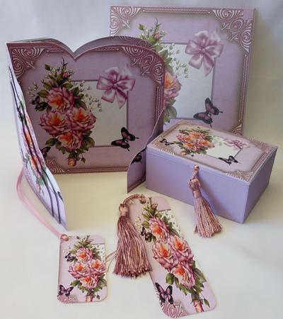 Roses and Butterflies Wraparound by Michelle Chivers