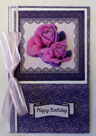 Purple Rose for Mum by Michelle Chivers