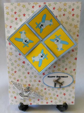 Twist Turn Topper - Blue Aeroplane by Michelle Chivers