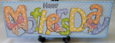 Large Dl Mothers Day Card & 3D Decoupage by Michelle Chivers