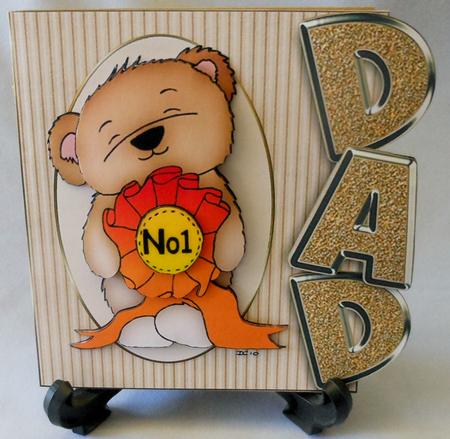No1 Dad Over the Edge Orange and Gold by Michelle Chivers