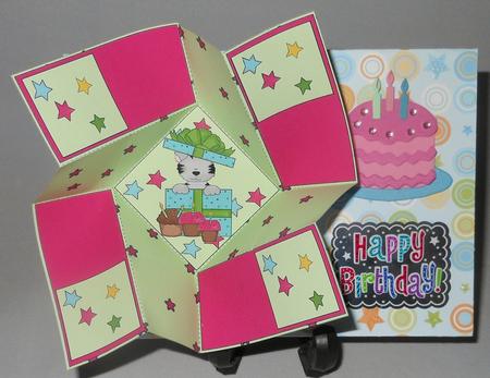 Twist Turn Topper - Birthday Cat by Michelle Chivers