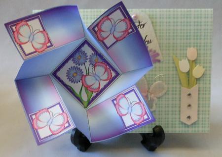Twist Turn Topper - Pink Butterflies by Michelle Chivers