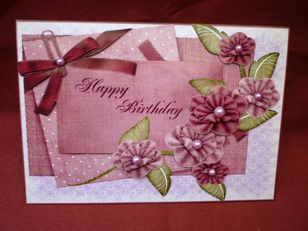 Happy Birthday Flower Quick Card in Lilac by Michelle Chivers