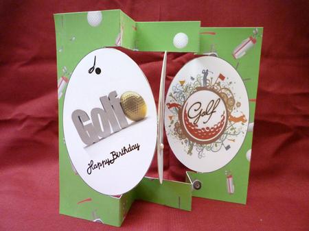 Golf Tri-fold Circles by Michelle Chivers