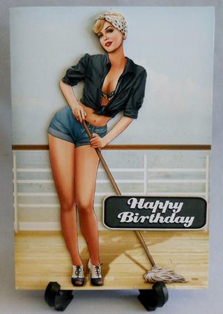 1950's Pin Up Girl Alice May (black) by Michelle Chivers