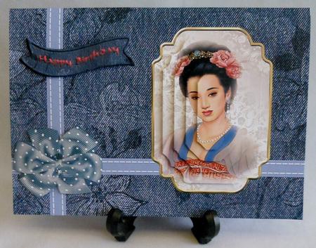 Asian Beauty Card Front by Michelle Chivers