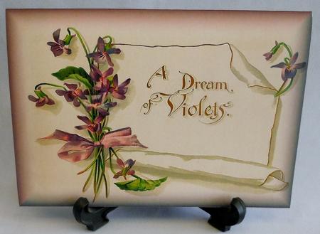A Dream of Violets Vintage Insert by Michelle Chivers