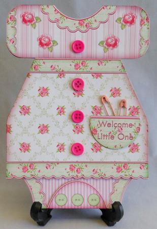 Baby Girl Dress Shaped Card Mini Kit by Michelle Chivers