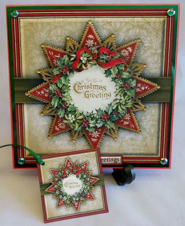 Holly Wreath 8x8 Mini Kit by Michelle Chivers