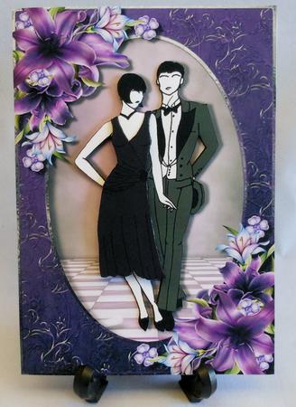 1920's Lady, Gent & Lilies by Michelle Chivers