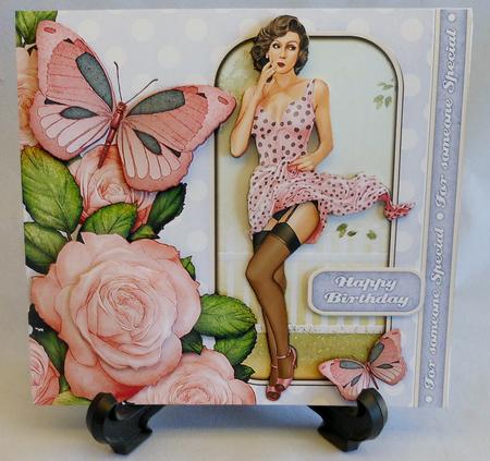 1950's Pin Up Girl Eva Grace Mini Kit (pink) by Michelle Chivers