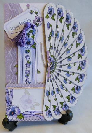 Pansy Frenzy Shaped Card Mini Kit by Michelle Chivers