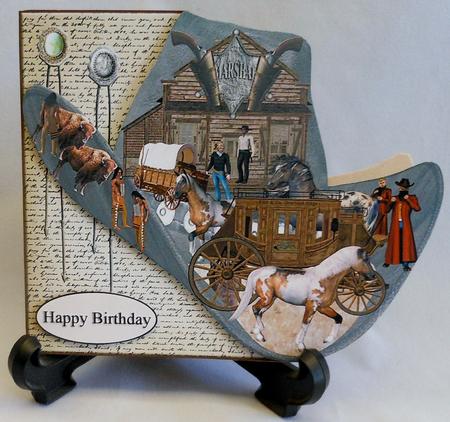Wild West Cowboy Hat Over the Edge Topper by Michelle Chivers