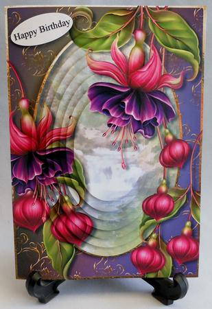 Fabulous Fuschias Oval Pyramid Mini Kit by Michelle Chivers