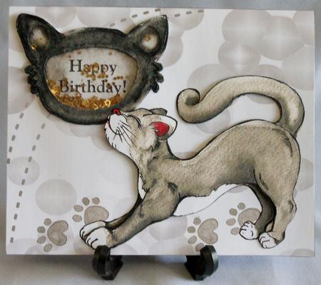 Cool Cat-take a Break-quick &shaker Card by Michelle Chivers