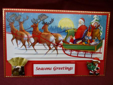 Santa & Reindeers by Michelle Chivers