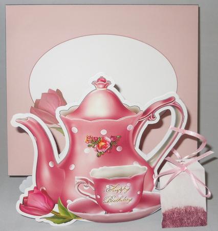 Pink Tea Pot Stand Alone Kit by Michelle Chivers