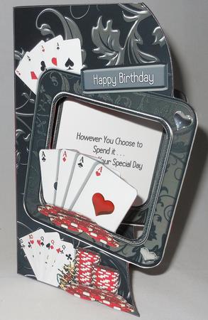 Poker Night - Shaped Topper, Insert & Decoupage by Michelle Chivers