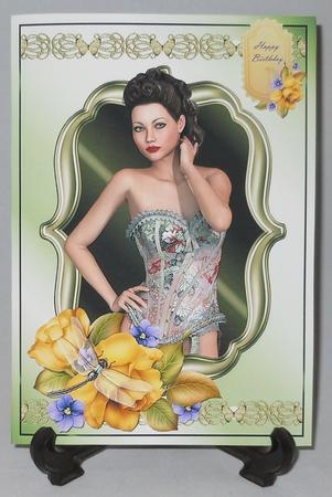 Vintage Pinup and Yellow Roses Mini Kit by Michelle Chivers