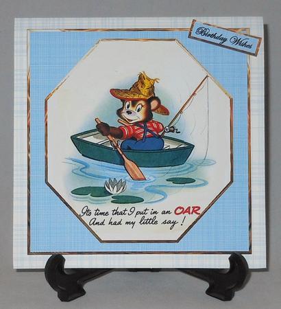 Out Fishing Card Front with Petal Pyramid by Michelle Chivers