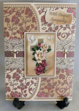 Sympathy Roses Tuck-in Gatefold Mini Kit by Michelle Chivers