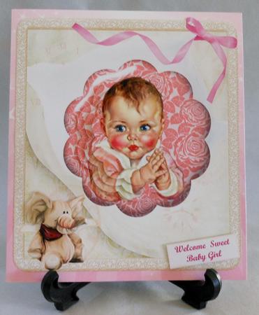 Vintage Baby Prayers Card Topper & Pyramid Layers by Michelle Chivers