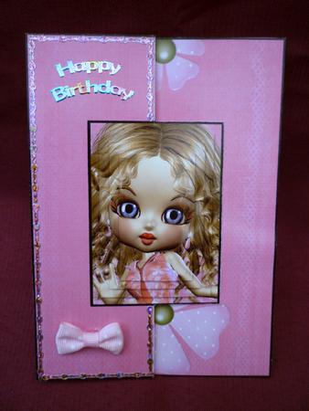 Caroline Foldback Card with Simple Pyramage by Michelle Chivers