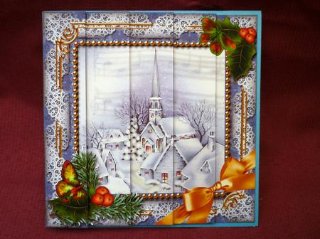 Blue Church Holly One Edge Side Stacker by Michelle Chivers