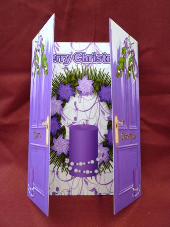 Lovely Purple Candle Gatefold by Michelle Chivers