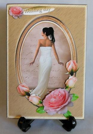 Fantasy & Flowers - Bride with Pink Roses by Michelle Chivers