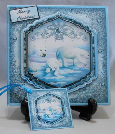 Polar Christmas Shaped Layer Card Front Mini Kit by Michelle Chivers